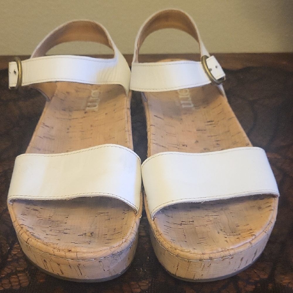 Born White Platform Sandals